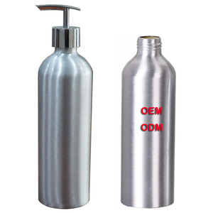 חדש מותאם אישית יוקרה קוסמטי אלומיניום בקבוק 600 Ml לשימוש חוזר לטיפוח העור אריזת בקבוקי מתכת שמפו בקבוק עם משאבת - Product Image 1