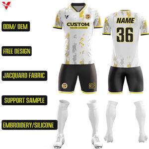 Uniforme de Árbitro de Fútbol y Chándal Retro Personalizado Económico de Alta Calidad para Hombre en Combinación de Colores Morado y Amarillo F552 - Product Image 1