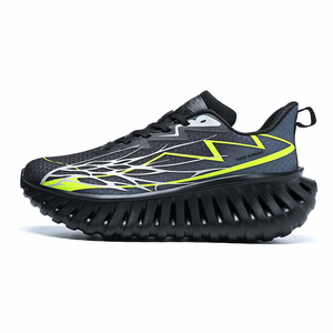 human race shoes black and yellow