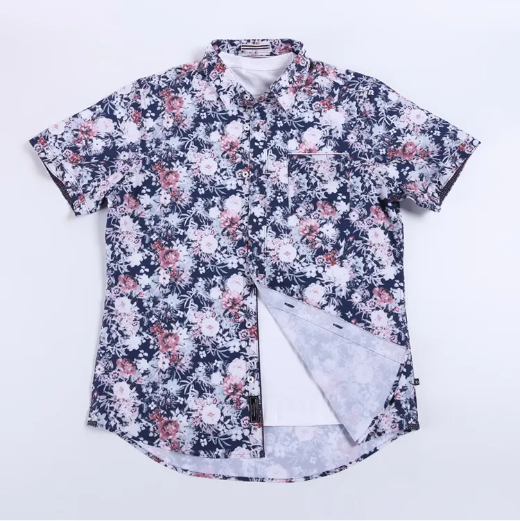 Новые модные мужские летние рубашки с коротким рукавом, гавайская рубашка с индивидуальным принтом