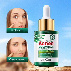 SADOER Tea Tree <span class=keywords><strong>Anti</strong></span>-Pimple and Oil-Control Facial Cleanser Cream and Gel Set Whitening and Skin Rejuvenation - Product Image 4