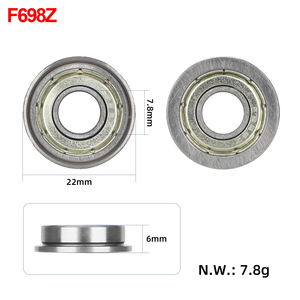 Rodamientos de Bolas en Miniatura de Acero Inoxidable F698Z 6810RS 6901RS 6902RS 6904RS para Bicicleta y Scooter, Rodamientos de Sección Delgada Métricos - Product Image 4