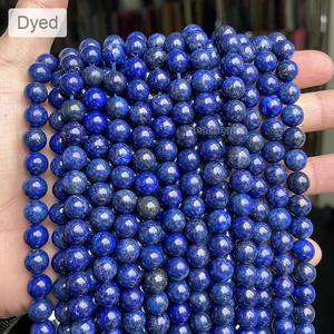 סיטוני כחול אמיתי באיכות גבוהה lapis lazuli lazuli עבור חרוז מאלה עושה 4 מ "מ 6 מ" מ 8 מ "מ 10 מ" מ, אורך 38 ס "מ, 15" - Product Image 4