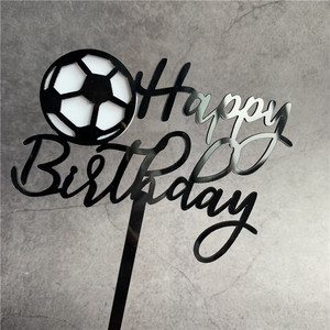 Adorno de Pastel de Acrílico con Diseño de Baloncesto para Cumpleaños, Decoración para Pastel de Fiesta de Fútbol, Regalo para Fanáticos del Baloncesto - Product Image 4