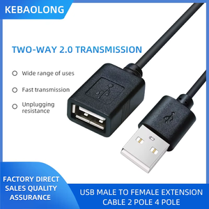 Cavo di Alimentazione a Due Conduttori 2.0 Trasmissione Bidirezionale Cavo Dati a Quattro Conduttori Personalizzato <span class=keywords><strong>USB</strong></span> Maschio-<span class=keywords><strong>Femmina</strong></span> <span class=keywords><strong>Prolunga</strong></span> per Connessione Computer in PVC - Product Image 2