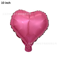Ballons en aluminium en forme de cœur de 10 pouces, pour décorations de fête de demande en mariage/avouement et ballons en aluminium en forme de cœur pour anniversaire.