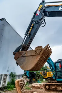 Mini Excavator 5 Ton Hyundai HX55 Used Crawler Excavator 90% New Made In 2021