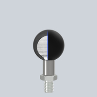 Adaptateur de montage de téléphone à rotule de 25 mm (1 pouce) avec tige filetée de 1/4 de pouce pour supports RAM, caméras d'action et caméscopes