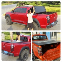 Couverture de benne rigide pliable en trois parties en alliage d'aluminium verrouillable et étanche IP67 pour les camionnettes Ram1500/2500/Ford F150 / Raptor 2015-2025