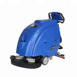 C660 Floor Tile Cleaning Industrial Cordless Ceramic Workshop Marble Auto Floor Scrubber For Sale