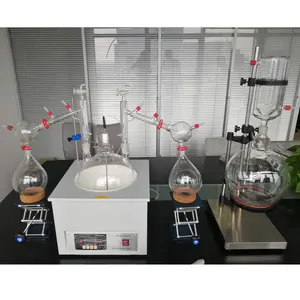 Kit complet de tête de distillation à court trajet pour laboratoire Assemblage d'appareils de laboratoire Kits de distillation pour verrerie