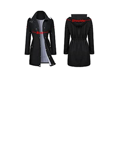 Veste de pluie grise légère pour femmes à la mode coupe-vent imperméable avec rayures jetables pour l'escalade en plein air - Product Image 4