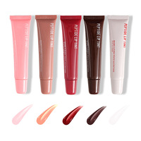 Vente chaude Maquillage Personnalisé Brillant À Lèvres Vegan Brillant À Lèvres Tube Doux Lip Plumper Peptide Teinte À Lèvres