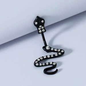 POENNIS coustumize anelli per <span class=keywords><strong>ombelico</strong></span> acciaio chirurgico multi cz snake navel ring 12 snake wholesale belly <span class=keywords><strong>piercing</strong></span> jewelry - Product Image 3