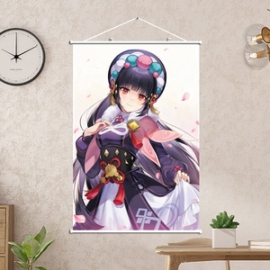 The genshin เกมสายฟ้าทั่วไปทั่วไป <span class=keywords><strong>Zhong</strong></span> Li ภาพวาดผ้าใบถ่ายโอนความร้อนแบนเนอร์ตกแต่งขนาดหลายขนาด - Product Image 3