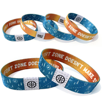 Bracelets RFID personnalisés avec logo, nouveau design promotionnel, réutilisables, puce 215, contrôle d'accès, bracelet élastique tissé NFC