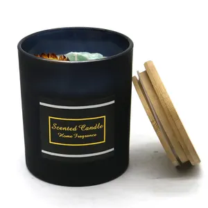 Wholesale signature candle-Luxury crystal candle private label customized crystal aroma soy wax candle crystal candles