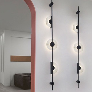 โคมไฟติดผนังสไตล์นอร์ดิก มินิมอล โพสต์โมเดิร์น โครงเหล็ก สำหรับโรงแรม บันได วิลล่า ผู้จัดการฝ่ายขาย ตกแต่งผนัง - Product Image 6