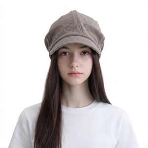 <span class=keywords><strong>Bonnet</strong></span> ample personnalisé pour <span class=keywords><strong>femme</strong></span>, coupe décontractée, bord court, style streetwear, doux, extensible, avec revers, pour l'hiver, vente en gros - Product Image 5