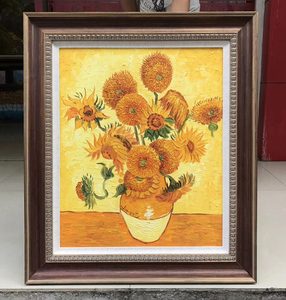 <span class=keywords><strong>Van</strong></span> <span class=keywords><strong>Gogh</strong></span> reproducción pinturas al óleo, pintura de <span class=keywords><strong>flores</strong></span> Marco de imagen, 50x60cm arte de la pared - Product Image 1