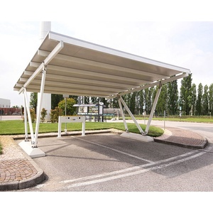 Prefab Ngoài Trời Năng Lượng Mặt Trời Bãi Đậu Xe Nhôm Xe Nhà Để Xe Hiện Đại Nhà Để Xe Miễn Phí Thường Vụ Designs For Sale - Product Image 3