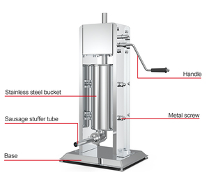 HORUS <span class=keywords><strong>15L</strong></span> équipement de fabrication de saucisses de haute qualité machine de fabrication de saucisses <span class=keywords><strong>poussoir</strong></span> manuel de saucisses - Product Image 3