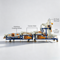 Nettoyeur de graines de cumin, capacité 5 T/h, machine de nettoyage et de calibrage des graines à vibration économe en énergie