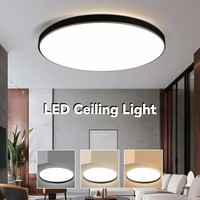 Plafonniers modernes pour salon, plafonnier LED rond ultra fin / plafonnier LED / éclairage LED de plafond