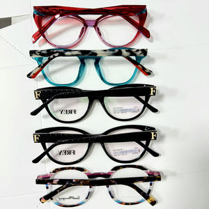 Montures de <span class=keywords><strong>lunettes</strong></span> en acétate épaisses carrées haut de gamme en gros mixtes, stock disponible, tendance, pour unisexe - Product Image 3