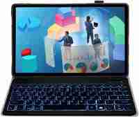 Casing Keyboard untuk Samsung Tab A7 Lite 8.7 inci (T220/T225), Lampu Latar RGB, Keyboard Nirkabel Bluetooth dengan Lampu Latar dan Casing