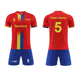 Divisa da <span class=keywords><strong>Calcio</strong></span> Personalizzata Rossa 2026, Abbigliamento Sportivo all'Ingrosso, Maglie con <span class=keywords><strong>Pantaloncini</strong></span>, Taglie Grandi, 100% Poliestere, Unisex per Calciatori - Product Image 1
