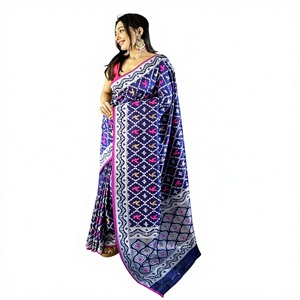 Colección de Moda Fatema 2023, Hermoso Sari Ligero de Tela Suave de Lichi Puro para Mujer, Tejido Zari, para Fiestas, Estilo Indio - Product Image 1