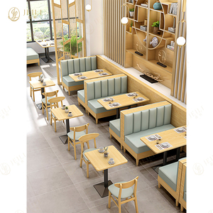 בית קפה מסעדה ספה ספסל מסחרי בית קפה בית מלון ישיבה ריהוט שולחן וכסא סט לפרויקט - Product Image 2