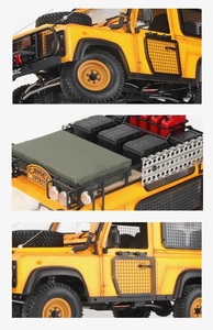 D1RC D90 Defender Camel Trophy V2, Camioneta Todoterreno RC a Escala 1/10, DS275 4WD, Auto Eléctrico Todoterreno de Grado Hobby para Adultos - Product Image 3