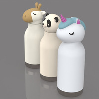 Tapa de Silicona Personalizada para Termo con Diseño de Panda, Jirafa o Unicornio, Apta para Alimentos, Resistente a Impactos y al Calor, Color Personalizado