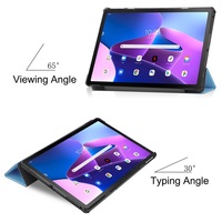 Étui de tablette résistant aux chocs en PU et PC pour Lenovo Tab M10 5G 2023 10,6 pouces avec doublure en microfibre