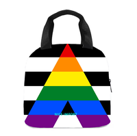 Sac à déjeuner arc-en-ciel en caoutchouc pour femmes et hommes, sac fourre-tout réutilisable, sacs à déjeuner isothermes pour le travail, le pique-nique, l'école ou les voyages