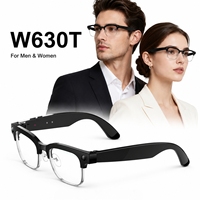 Lunettes Caméra IA W630T 8MP avec Transfert Photo WiFi, Traduction Vocale, Appel Bluetooth, Lunettes Intelligentes pour Usage Quotidien, Mémoire 4G, Lunettes de Soleil
