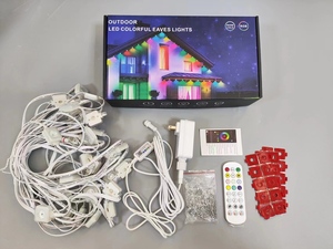 Vĩnh Viễn Đèn Ngoài Trời Thông Minh <span class=keywords><strong>RGB</strong></span> Ic 15M Eave Đèn Với Điều Khiển Từ Xa Ứng Dụng Điều Khiển IP67 Không Thấm Nước Cho Ngôi Nhà Bên Ngoài Trang Trí Nội Thất - Product Image 6