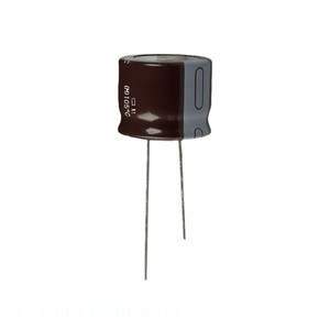 Condensateur original 100 uF CAP ALUM 100UF 20% 100V RADIAL à montage traversant EKY-101ETD101MK16S - Product Image 1