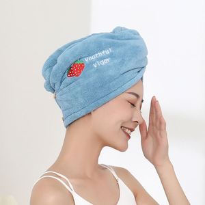 Serviette de bain personnalisée pour femme, épaisse, double couche, confortable, en polaire corail, brodée de dessins animés, pour sécher les cheveux - Product Image 4