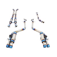 Système d'échappement Catback UML en acier inoxydable poli miroir 1,5 mm pour Lexus GSF IS500 IS350 5.0L 3.5L (partie intermédiaire à arrière complète)