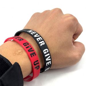 Bracelet en silicone coloré étanche, bracelet en caoutchouc, logo personnalisé, texte personnalisé, pour événements promotionnels, commande en gros - Product Image 4