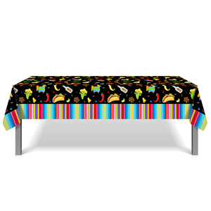 Huancai-mantel De Fiesta Mexicana, cubierta De mesa desechable De Taco Cactus, mantel De plástico <span class=keywords><strong>para</strong></span> Cinco De Mayo, suministros De Fiesta - Product Image 2