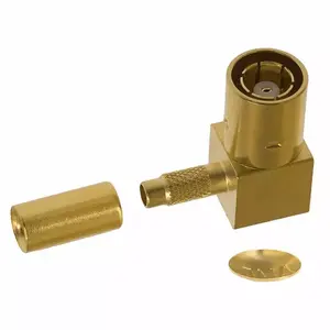Original Connectors Supplier 414002-2 SMB Connector Plug Female Socket 50 Ohms Free Hanging In-Line Right Angle Solder 4140022