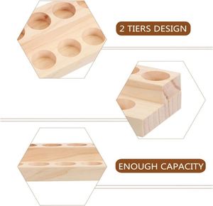 Custom Wooden Box Storage Rack for Essential Oils Nail Polish Cosmetics Perfume Bottles Organizer <b>Wall</b> Sign Wood Crafts - Product Image 4