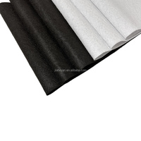 Tissu en feutre de polyester non tissé respirant en rouleau, noir et blanc, épaisseur 1mm-3mm, souple, rigide, 160g/170g/180g/200g