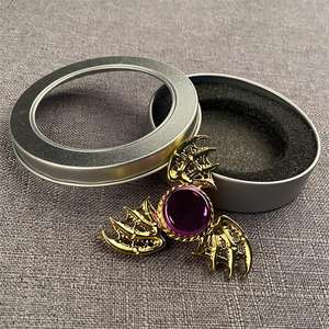 Altın mor ejderha kanadı, yarasa kanat, renkli çinko alaşım parmak jiroskop el Spinner butik hediye oyuncak - Product Image 6