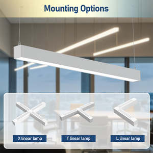 Lampada a Sospensione LED Lineare Collegabile 50/40/35K Selezionabile UL/DLC 24W 30W 32W 40W 50W 60W 70W - Product Image 2