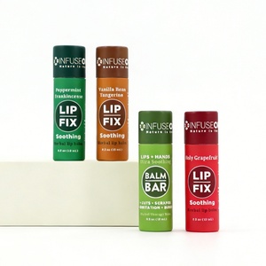 Biodegradable <b>Custom</b> Design Gift Cardboard Paper Cylinder Box Lip Balm Tube Packaging for Cosmetic <b>Lipstick</b> - Product Image 2